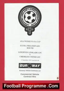 Leighton Linslade Ladies v Chesham United 1999 – Womens Football