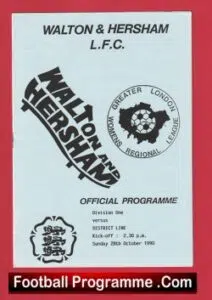 Walton Hersham Ladies v District Line 1990 – Womens Football