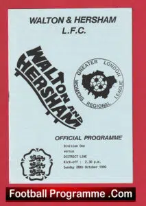 Walton Hersham Ladies v District Line 1990 – Womens Football