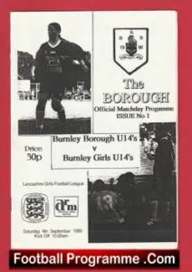 Burnley Borough Ladies v Burnley Girls 1999 – Womens Football