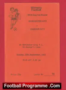 Worcester City Ladies v Bangor City 1991 – Womens Football