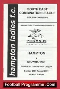 Hampton Ladies v Stowmarket 2001 – Womens Football