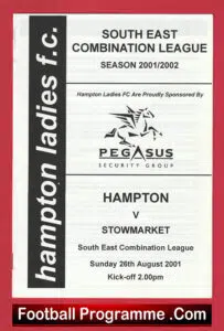 Hampton Ladies v Stowmarket 2001 – Womens Football