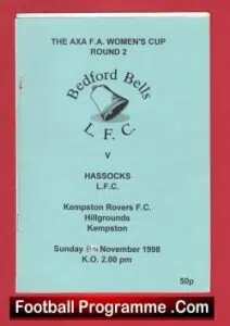 Bedford Bells Ladies v Hassocks 1998 – Womens Football