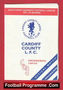 Cardiff County Ladies v Elmore Eagles 1997 – Womens Football