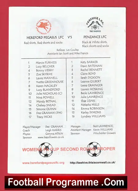 Pegasus Juniors Ladies v Penzance 2005 - Womens Football - Image 3