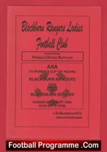 Blackburn Rangers Ladies v Blackburn Rovers 1998 – Womens Football