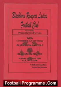 Blackburn Rangers Ladies v Blackburn Rovers 1998 – Womens Football