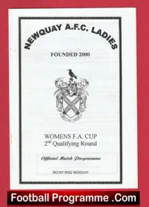 Newquay Ladies v Corfe Hills United 2002 – Womens Football