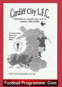 Cardiff City Ladies v Clevedon Town 2001 – Womens Football