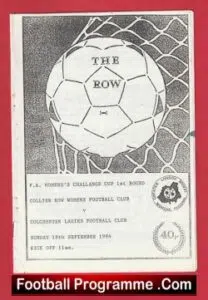 Collier Row Ladies v Colchester 1994 – Womens Football