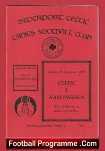Stockport Celtic Ladies v Haslingden 1997 – Womens Football