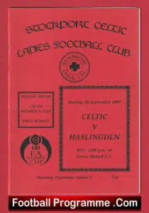 Stockport Celtic Ladies v Haslingden 1997 – Womens Football