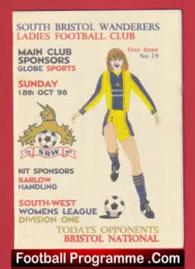 South Bristol Wanderers Ladies v Bristol National 1998 – Womens Football