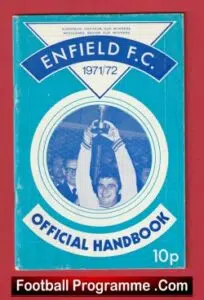 Enfield Football Club Official Handbook 1971 – 1972