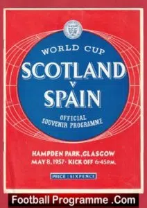 Scotland v Spain 1957 – World Cup Hampden Park
