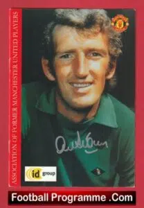 Alex Stepney Association Former Manchester United Players Autographed