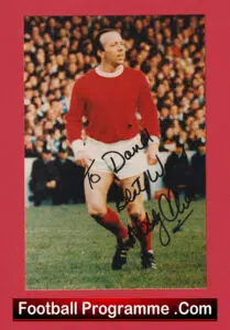 Manchester United Nobby Stiles Autograph Signed Man United 1960s