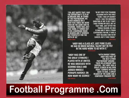 Manchester United Andy Cole Autograph Signed Picture Man Utd - Image 3