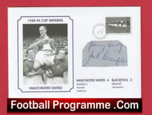 Manchester United Carey + Crompton Royal Mail Signed First Day Cover FDC