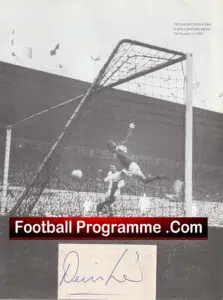 Manchester United Denis Law Autograph Signed Picture Man Utd