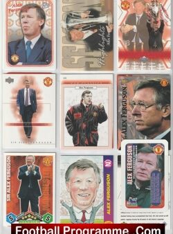 Alex Ferguson Football Trade Card Colletion of 18 Cards