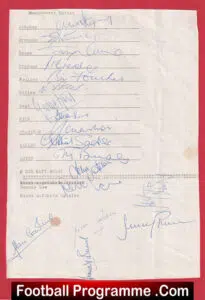 Manchester United Football Team Multi Signed Autographed 1968 + Best