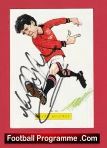 Manchester United Mark Hughes Autograph Signed Picture Man Utd