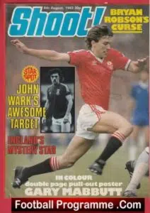 Manchester United Bryan Robson Autographed Signed Man Utd 90’s