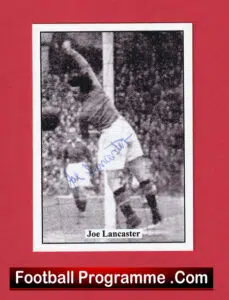Manchester United Joe Lancaster Autographed Signed Sheet Man Utd 50s
