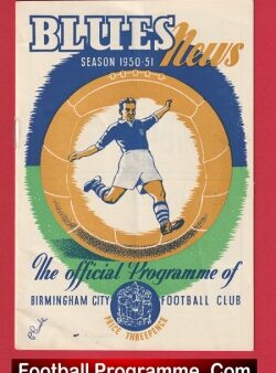 Birmingham City v Manchester United 1951 – Man United 50s