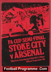 Stoke City v Arsenal 1972 – FA Cup Semi Final Villa Park