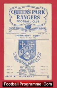 Queens Park Rangers v Shrewsbury Town 1955