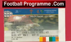 TNS v Manchester City 2003 – Football Ticket Millennium Stadium Wales