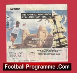 Arsenal v Sheffield Wednesday 1993 – FA Cup Final Ticket