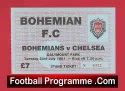 Bohemian v Chelsea 1991 – Football Ticket Ireland