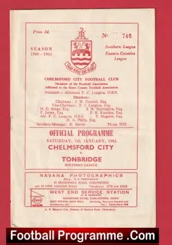 Chelmsford City v Tonbridge 1961 – to clear