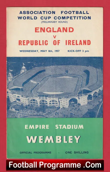 England v Ireland 1957 – Duncan Edwards World Cup Prelims