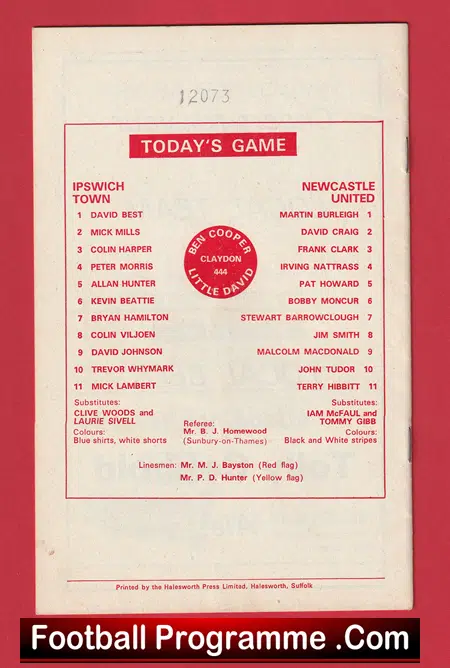 Ipswich Town v Newcastle United 1973 - Texaco Cup Semi Final - Image 3