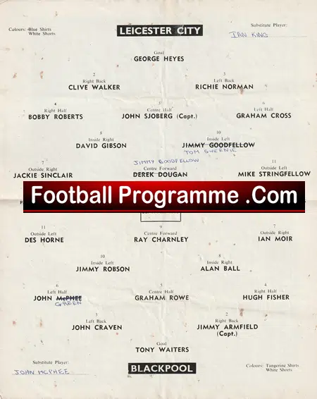 Leicester City v Blackpool 1965 - Image 3