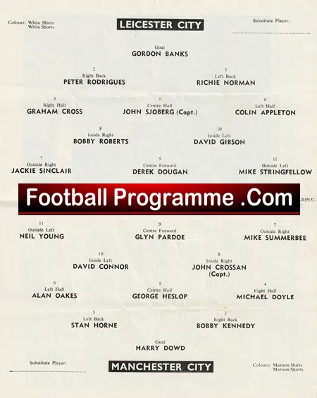Leicester City v Manchester City 1966 - Image 3