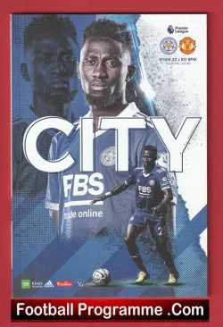 Leicester City v Manchester United 2022 - football programme