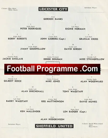 Leicester City v Sheffield United 1966 - Image 3