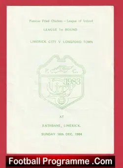 Limerick City v Longford Town 1984 – Ireland