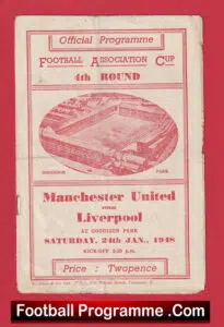 Liverpool v Manchester United 1948 – Man Utd 1940s