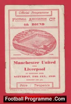 Liverpool v Manchester United 1948 – Man Utd 1940s