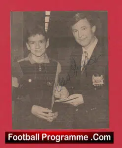 Manchester United Alex Ferguson Autograph Signed Picture Man Utd 1980s