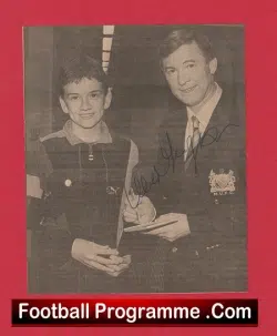 Manchester United Alex Ferguson Autograph Signed Picture Man Utd 1980s
