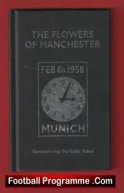 Manchester United Busby Babes Flowers Of Manchester Small Book + Photos - football memorabilia
