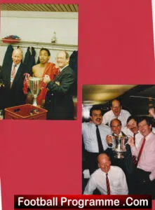 Manchester United Genuine Photogaphs 1990s Dressing Room Cup Man Utd